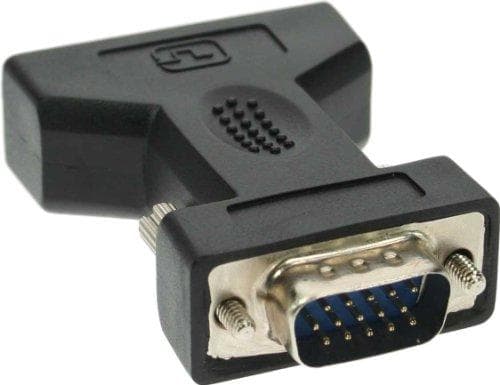 InLine 17790 DVI-A-adapter, analogt 24+5-uttag till 15-stifts HD-kontakt (VGA)