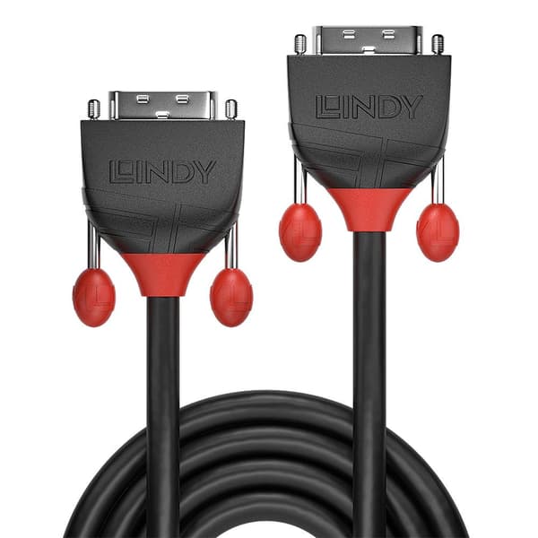 Lindy DVI-D Single Link Kabel Sort Line 2m