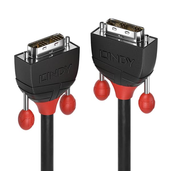 Lindy DVI-D Single Link Kabel Sort Line 2m