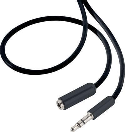 SpeaKa Professional SP-7870476 Jack-lydforlængerkabel [1x jackstik 3,5 mm - 1x jackstik 3,5 mm] 0,50 m sort SuperSoft-belægning (SP-7870476)