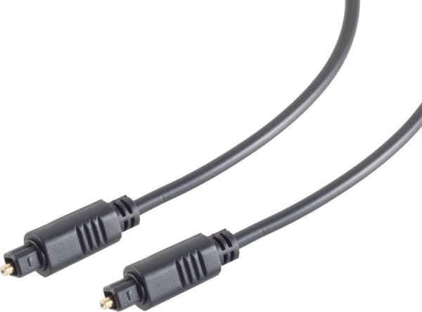 Kash Toslink Digital Audio Anslutningskabel [1x Toslink-kontakt (ODT) - 1x Toslink-kontakt (ODT)] 3,00 m Svart