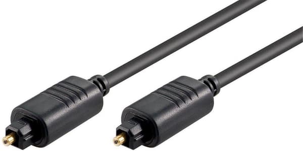 Kash Toslink digitalt lydtilslutningskabel [1x Toslink-stik (ODT) - 1x Toslink-stik (ODT)] 3,00 m Sort