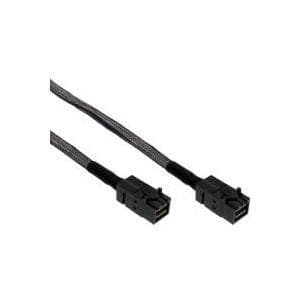 InLine - Intern SAS-kabel - med sidband - SAS 6Gbit/s - rakt igenom - 4-filig - 36-pin 4x Mini SAS HD (SFF-8643) - 36-pin 4x Mini SAS HD (SFF-8643) -