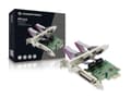 Miniatyrbild 2 av 6: Conceptronic SPC01G - Adapter parallell/seriell - PCIe - RS-232 x 2 + parallell x 1
