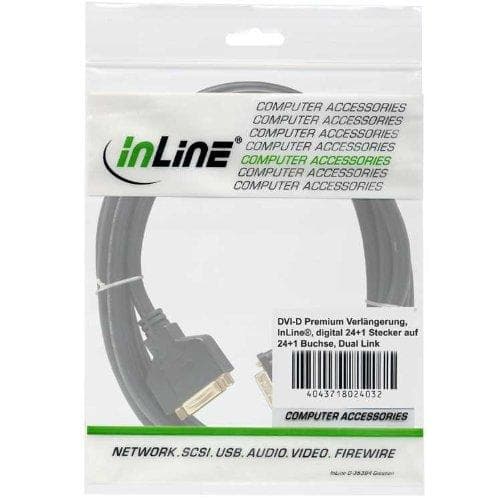 InLine DVI-D Extension digital M/F, Dual Link - 2m (17773P)