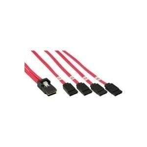 INLINE - Internt SAS-kabel - Crossover - 4-bane - SATA til 36 PIN 4iMini MultiLane - 75 cm