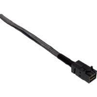 InLine - SATA / SAS-kabel - med sidband - rakt igenom - 4-filig - 36-stift 4x Mini SAS HD (SFF-8643) - 7-stift SATA, sidband - 50cm - svart (27630A)