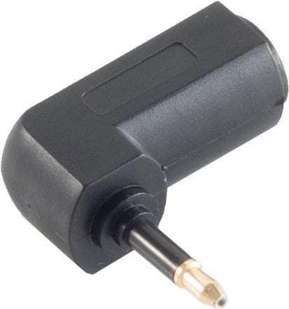Adapter Toslink minikontakt > 3,5 mm uttag vinklat *shiverpeaks basic* (BS69051)