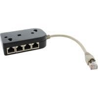 InLine - ISDN-fördelare - 1 x RJ-45 (M) - 8 x RJ-45 (W) - inkl. kabel - 15cm - med terminalmotstånd (69938)