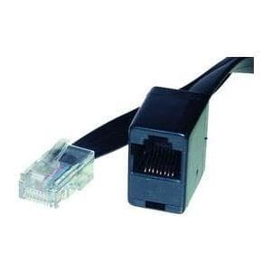 shiverpeaks BASIC-S ISDN-förlängningskabel, 15,0 m RJ45-kontakt - RJ45-koppling, 8-ledare, svart - 1 st (BS70235-8/8)