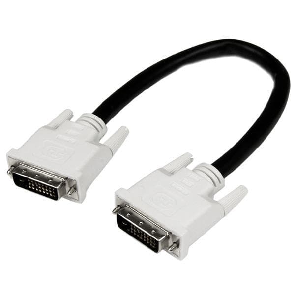 StarTech.com 1m DVI-D Dual Link-kabel ¿ M/M - DVI-kabel - Dual Link - DVI-D(M) til DVI-D(M) - 1m - Fingerskruer - Sort
