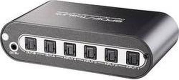SpeaKa Professional 4x2 Ports Toslink Matrix Switch med fjernbetjening