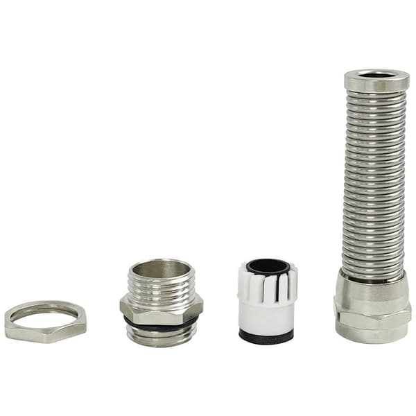 TRU COMPONENTS HX-NZM18 Kabelförskruvning med dragavlastning M18 Mässing Mässing 1 st