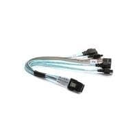 Super Micro Supermicro - Internt SAS-kabel - med sidebånd - 36pin 4x Mini SAS HD (SFF-8643) - 7pin SATA - 50 cm (CBL-SAST-0616)