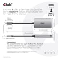 Miniatyrbillede 6 af 10: Club 3D - USB/DVI-kabel - dual link - USB-C (M) til DVI-D (W) - USB 3.2 Gen 1 - 24,5 m - tommelfingerklemmer, 4K-understøttelse