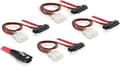 Miniatyrbillede 1 af 5: DeLOCK Mini-SAS SFF-8087 > 4x SAS SFF-8482 + 4x Molex - 1 meter