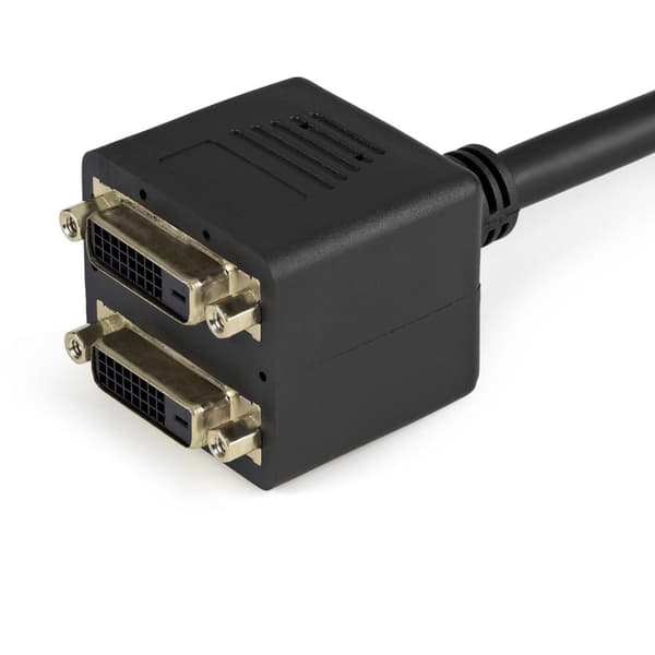 StarTech.com DVI-D till 2x DVI-D 30 cm splitterkabel - Dual Link DVI25 Y-kabel - Hane/2x Hona - DVI Adapter Guldpläterade kontakter - Video Splitter -