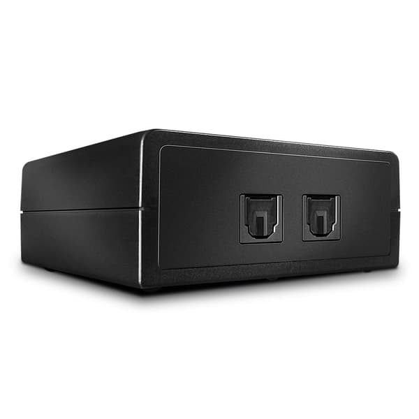 Lindy 2 Port Automatic Optical Audio Switch - Audio Switch - 2 x TOSLINK - Desktop (70436)