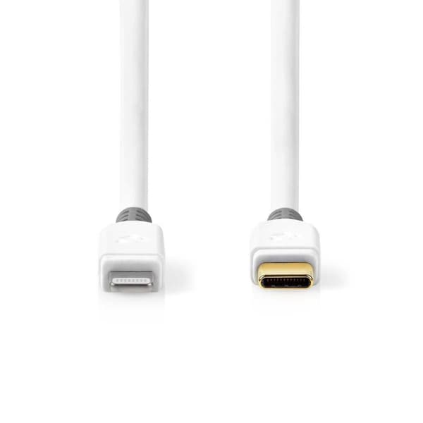 Kabel NEDIS Lightning - USB-C 2m vit