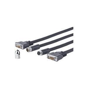 VivoLink Pro Cross Wall - DVI-kabel - DVI-D (M) til DVI-D (M) - 20 m - fingerskruer