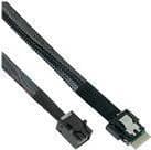 INLINE - Intern SAS-kabel - SAS 24Gbit/s - 4i Slim SAS (S) Spärr till SFF-8643 (R) - 1m - Svart