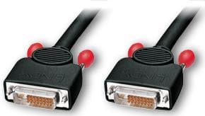 Lindy Super Long Distance - DVI-kaapeli - Dual Link - DVI-D (M) - DVI-D (M) - 10,0 m - Peukaloruuvit - Musta (41285)