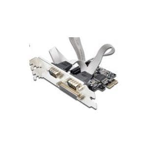 MicroConnect - Parallel/Seriel Adapter - PCIe 2.0 - parallel x 1 + seriel x 2