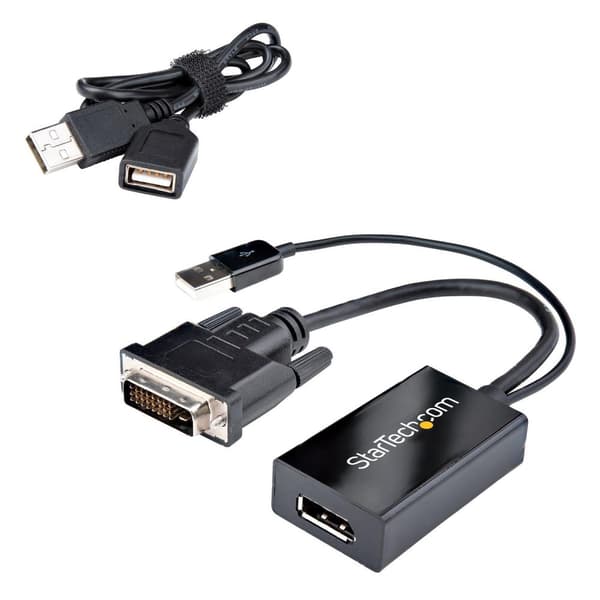 StarTech.com DVI2DP2 - DVI-D till DP-videoadapter