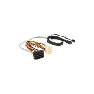 Delock - Intern SAS-kabel - med sidband - SAS 6Gbit/s - intern SAS, 29-stift (SFF-8482) (W) till intern strömförsörjning, 4-stift, 4x Mini SAS HD (SFF