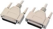 MicroConnect - rinnakkaiskaapeli - DB-25(M) - DB-25(M) - 10 m - muotoiltu, peukaloruuvit - beige