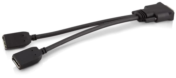 HP DMS-59 til Dual DisplayPort Kit - DisplayPort-adapter - DisplayPort (F) til DMS-59 (M) - til Elite Slice til mødelokaler G2, ENVY 27, 750, ENVY Cur
