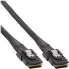 INLINE - Intern SAS-kabel - Mini SAS (SFF-8087) (S) Spärr till Mini SAS (SFF-8087) (S) Spärr - 75 cm - Svart