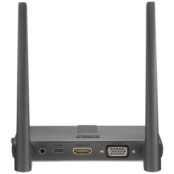 SpeaKa Professional SP-WTR-400 Trådlös HDMI-överföring (Set) 30 m 2.4 GHz, 5 GHz 1920 x 1080 Pixel Säker trådlös överfö