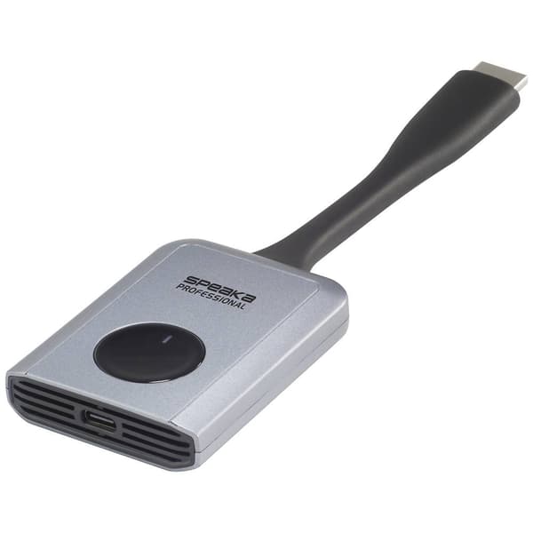 SpeaKa Professional SP-WTR-400 Trådlös HDMI-överföring (Set) 30 m 2.4 GHz, 5 GHz 1920 x 1080 Pixel Säker trådlös överfö