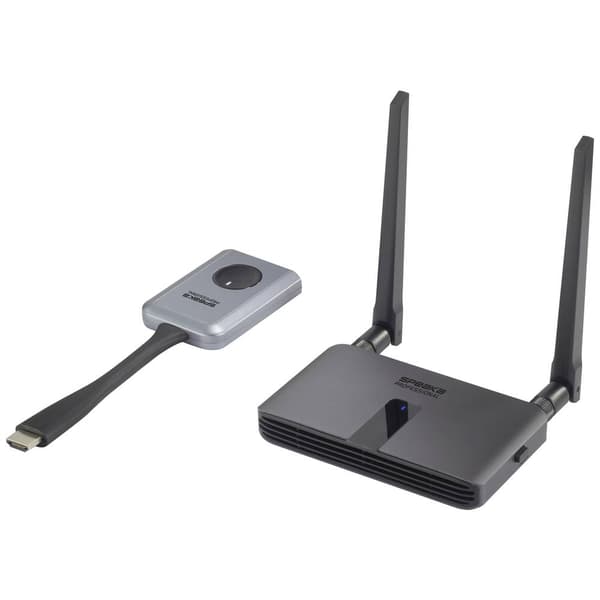 SpeaKa Professional SP-WTR-400 Trådlös HDMI-överföring (Set) 30 m 2.4 GHz, 5 GHz 1920 x 1080 Pixel Säker trådlös överfö