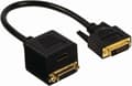 Miniatyrbillede 6 af 11: Nedis CCGP32951BK02 Adapterkabel Dvi Dvi-d 24+1 ben han - Dvi-d 24+1 ben hun + HDMI™ udgang 0,2 M sort