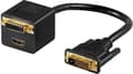 Miniatyrbillede 1 af 11: Nedis CCGP32951BK02 Adapterkabel Dvi Dvi-d 24+1 ben han - Dvi-d 24+1 ben hun + HDMI™ udgang 0,2 M sort
