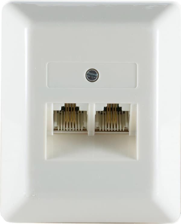 S/CONN maksimale tilslutningsmuligheder UAE tilslutningsstik 8/8 (4) - 8/8 (4), 2 udvekslingslinjer, ISDN, overflademonteret (74240-4)