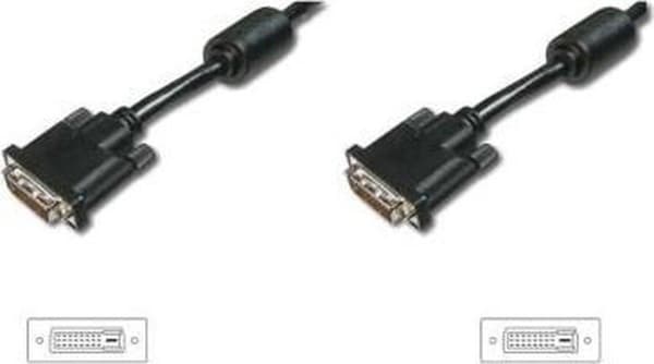 Digitus DK-320101-030-S DVI-kabel 3,05 m DVI-D Sort