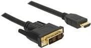DeLOCK 85585 -videokaapelisovitin 3 m DVI HDMI Type A (Standard) Musta