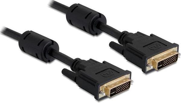 DeLOCK 5m DVI-I DVI kabel Sort