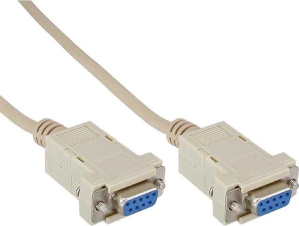InLine Serial RS232 nulmodemkabel 9-pin SUB-D (v) - 9-pin SUB-D (v) - 10 meter
