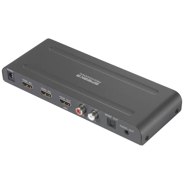 SpeaKa Professional SP-HDA-300 2+1 Port HDMI-Switch UHD 4K @ 60 Hz