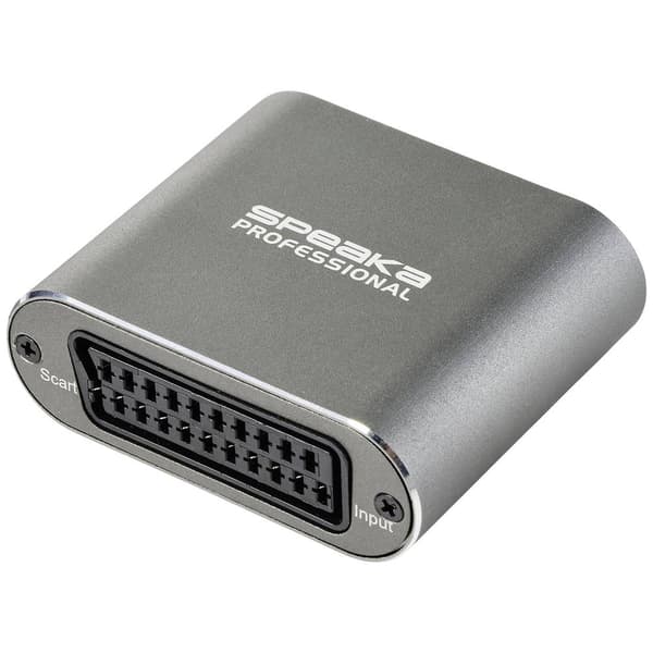 SpeaKa Professional Skärm Konverter SP-SHC-200 [SCART - HDMI] 1920 x 1080 Pixel