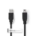 Miniatyrbild 3 av 3: Nedis CCGT60300BK10 Kabel USB 2.0 A hane - Mini 5-stift hane 1.0 M svart