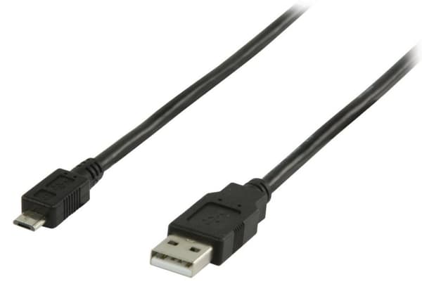 Valueline VLCP60500B10 USB 2.0 USB A uros - USB Micro B Uros Kaapeli 1,00 m musta