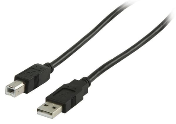 Valueline Vlcp60100b10 Usb 2.0 Usb A Hane - Usb B Hane Kabel 1.00 M Svart