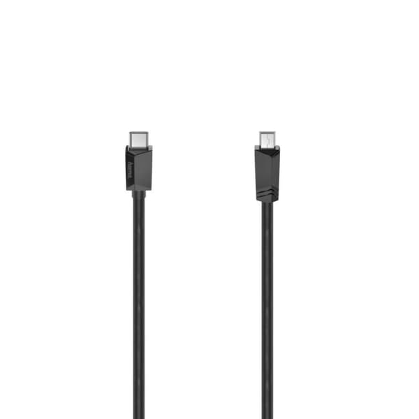 Hama USB-C-kabel USB-C-kontakt - Mini-USB-kontakt USB 2.0 480 Mbit/s 0.75 M