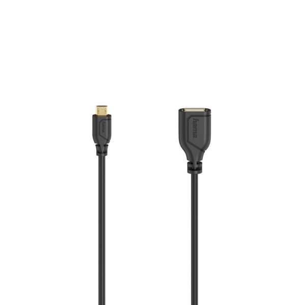 Hama Micro USB OTG-kabel Flexi-Slim USB 2.0 480 Mbit/s 0.15 M