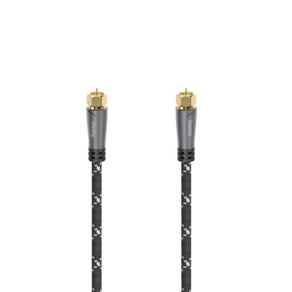 Hama SAT liitäntäkaapeli F-pistoke - F-pistoke Metalli Kullattu 1,5 M 120 DB